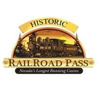 railroad pass hotel, casino & travel center logo image