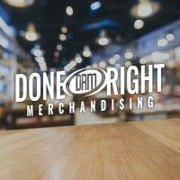 done right merchandising logo image