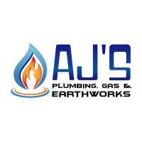 aj's plumbing, gas and earthworks logo image