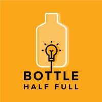 bottle half full logo image