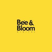 bee and bloom digital logo image