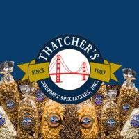 thatcher's gourmet popcorn logo image