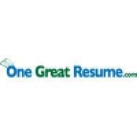 one great resume.com logo image