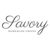 savory homemade crepes logo image