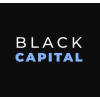 black capital logo image