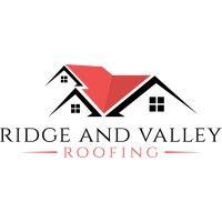 ridge and valley roofing logo image