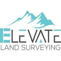 elevate land surveying logo image