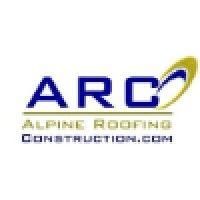 alpine roofing construction logo image