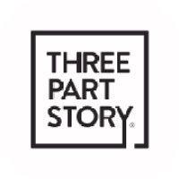 three part story logo image