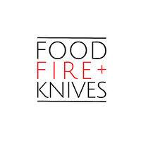 food fire + knives logo image