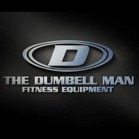 the dumbell man fitness equipment logo image