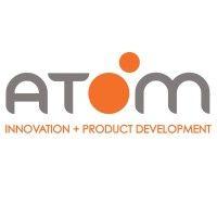 atom innovation + product development logo image