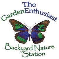 the garden enthusiast - backyard nature station logo image