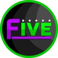 five stars marketing digital logo image