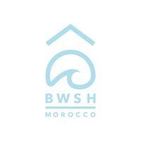 blue waves surf house logo image