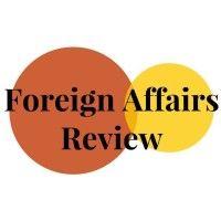 st andrews foreign affairs review logo image