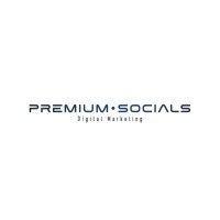 premium socials marketing logo image