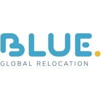 blue global relocation logo image