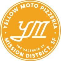 yellow moto pizzeria logo image