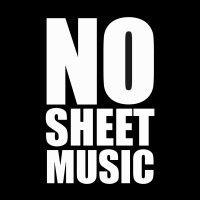 no sheet music logo image