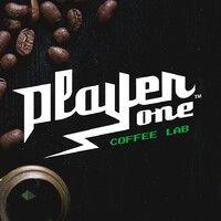 player one coffee logo image