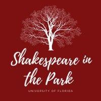 shakespeare in the park at uf logo image