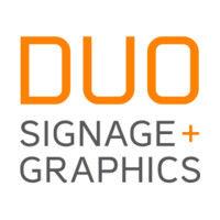 duo│signage + graphics logo image