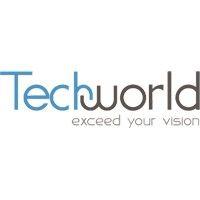 technology world for communication logo image