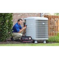 hometown heating and air conditioning logo image