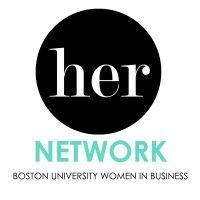 hernetwork: boston university women in business club logo image