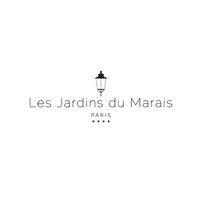 les jardins du marais, a gate collection hotel logo image