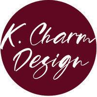 k. charm design logo image