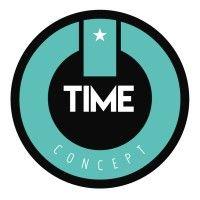 on time concept albania logo image