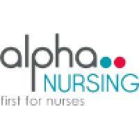 alpha nursing logo image