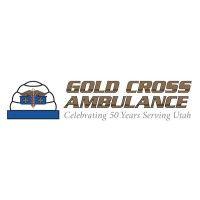 gold cross ambulance service logo image