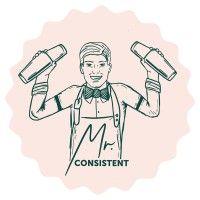 mr. consistent logo image