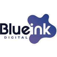 blue ink digital logo image