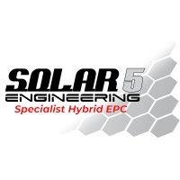 solar 5 engineering logo image