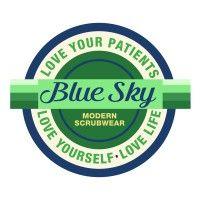 blue sky scrubs logo image