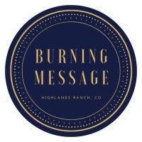 burning message logo image