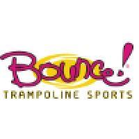 bounce! trampoline sports franchise group logo image