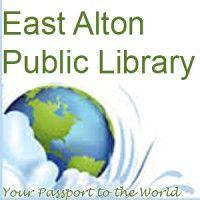 east alton public library logo image