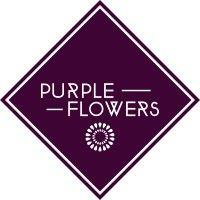 purple flowers logo image