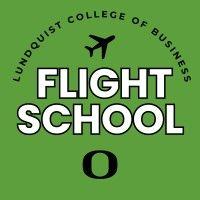 flight school - lundquist college of business logo image