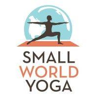 small world yoga logo image