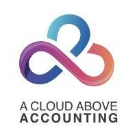 a cloud above accounting logo image