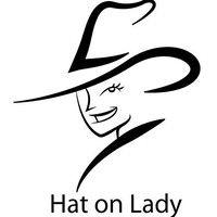 hat on lady logo image