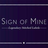 sign of mine - legendary stitched labels logo image