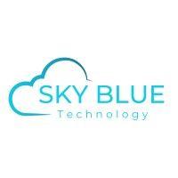 sky blue technology logo image