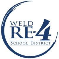 weld re-4 school district logo image